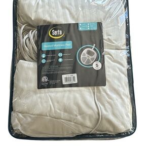 Serta Heated Mattress Pad -White